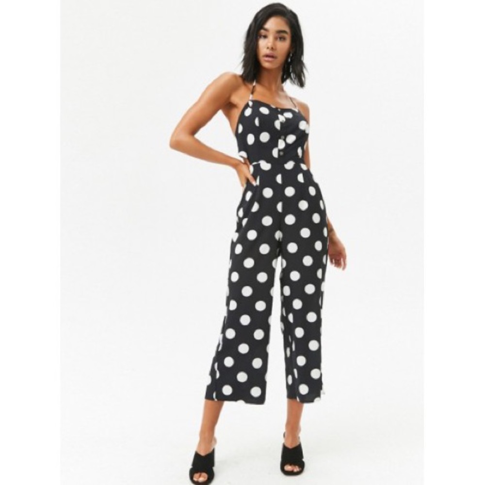 Dot Culotte Jumpsuit